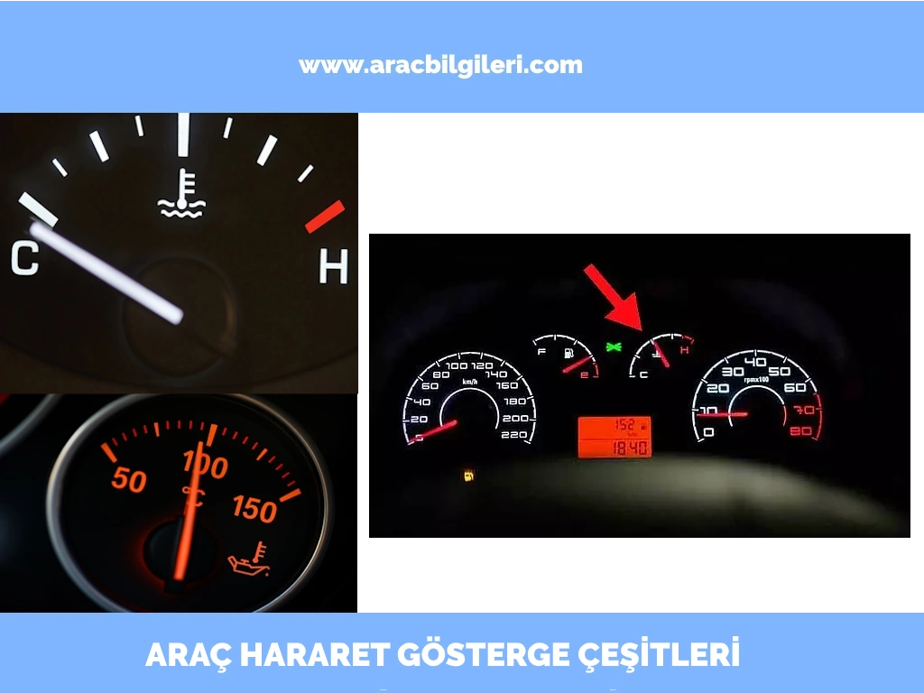 arac hararet gosterge cesitleri